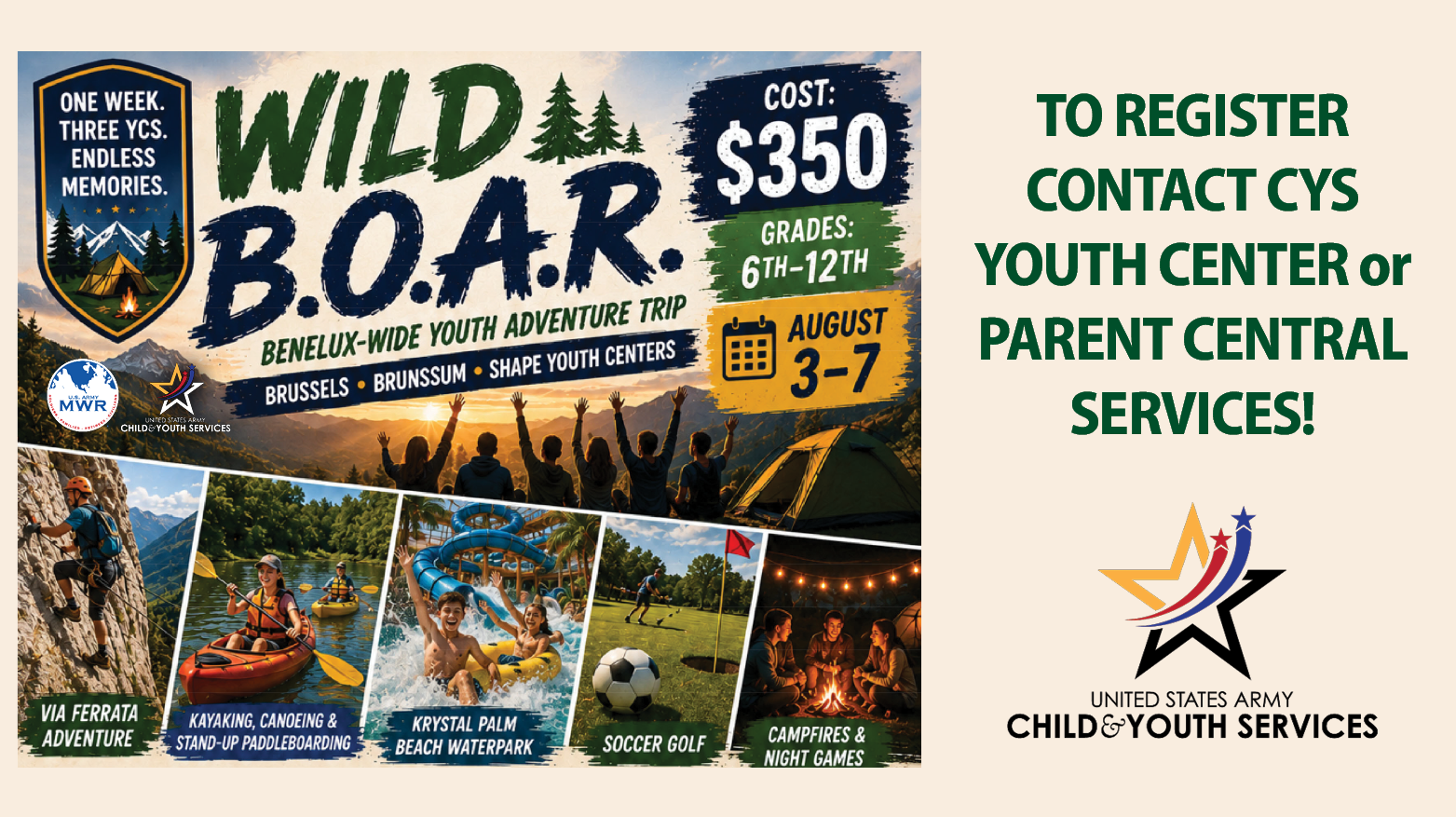 The Wild B.O.A.R. Benelux-Wide Youth Adventure Trip | CYS