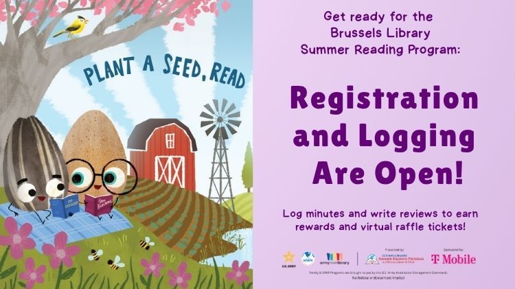 "Plant a Seed, Read" Summer Reading Program Registration & Logging Are Open!