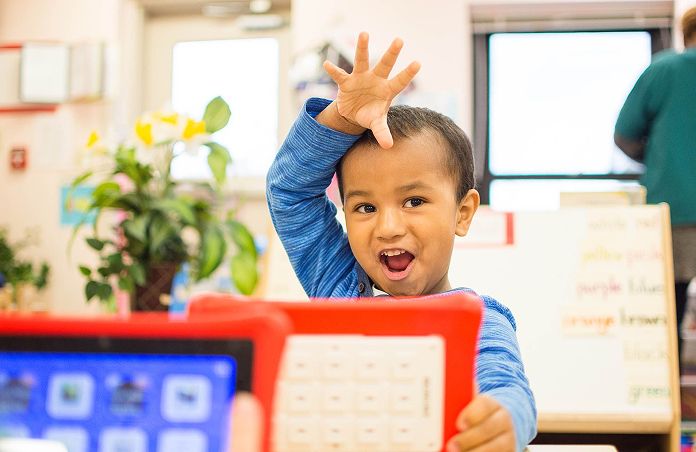 Child Raising Hand