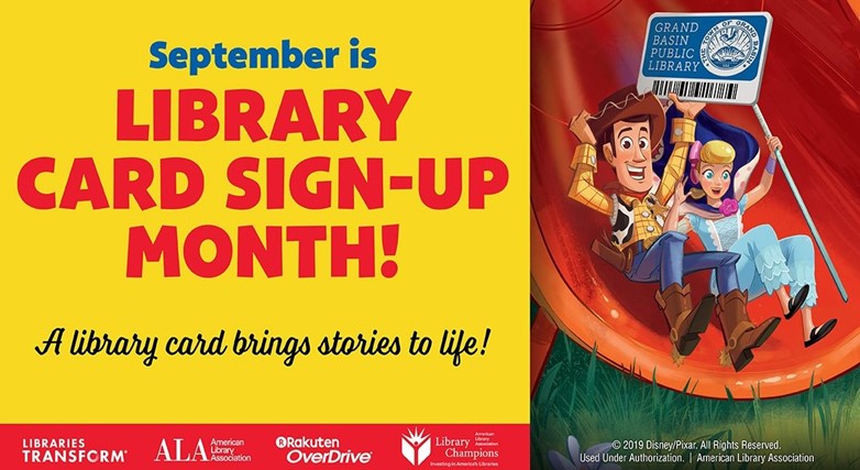 Sign Up for a Library Account in September Sign Up for a Library Account in September